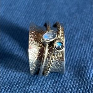 Sterling Silver Spinner Ring size 7